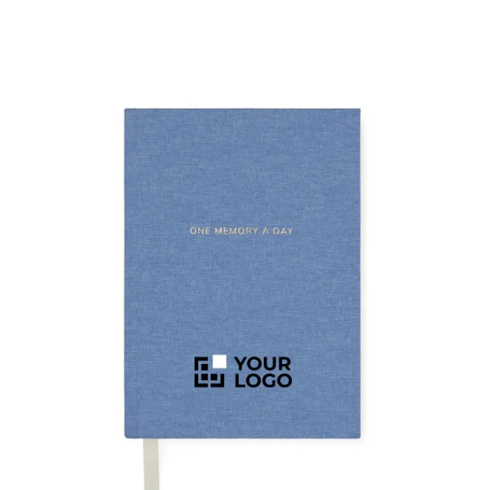 Gift Campaign Diario A5 con copertura in tessuto e fogli a righe di carta riciclata> Taccuini Ecologici|Quaderni A5