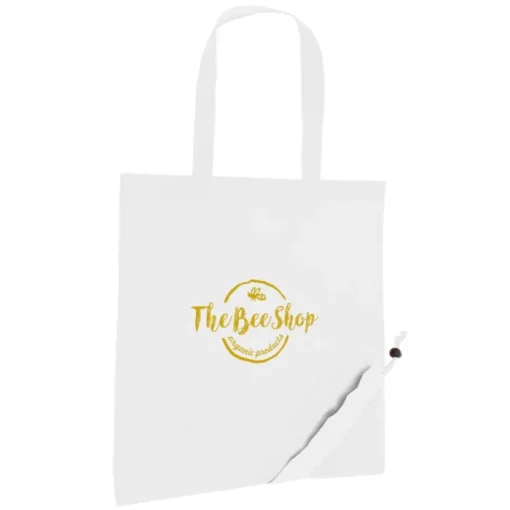 Gift Campaign Divertente borsa per la spesa pieghevole con logo 190T Raspberry> Borse Di Tela Personalizzate|Borse Per La Spesa