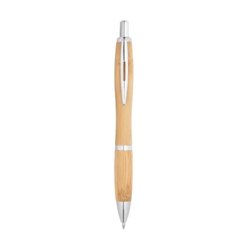 Gift Campaign Ecologiche penne pubblicitarie a scatto inchiestro nero Bamboo Metal> Penne Ecologiche