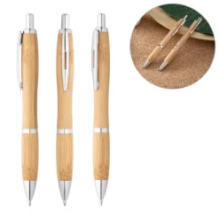 Gift Campaign Ecologiche penne pubblicitarie a scatto inchiestro nero Bamboo Metal></noscript> Penne Ecologiche