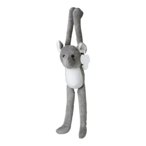 Gift Campaign Elefante di peluche con velcro sulle zampe lunghe ed etichetta> Peluche