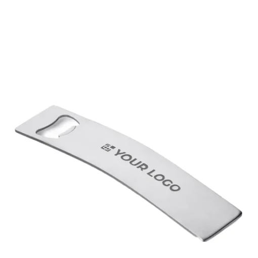 Gift Campaign Elegante apribottiglie con logo in acciaio inox Curvus> Apribottiglie Personalizzati