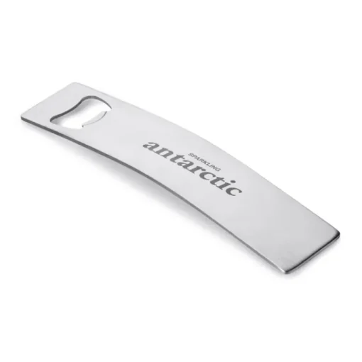 Gift Campaign Elegante apribottiglie con logo in acciaio inox Curvus> Apribottiglie Personalizzati