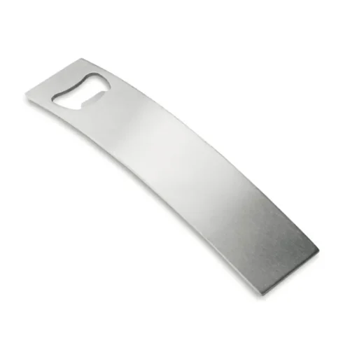Gift Campaign Elegante apribottiglie con logo in acciaio inox Curvus> Apribottiglie Personalizzati