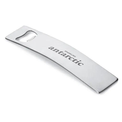 Gift Campaign Elegante apribottiglie con logo in acciaio inox Curvus> Apribottiglie Personalizzati