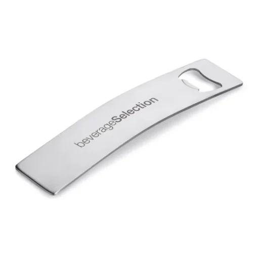 Gift Campaign Elegante apribottiglie con logo in acciaio inox Curvus> Apribottiglie Personalizzati