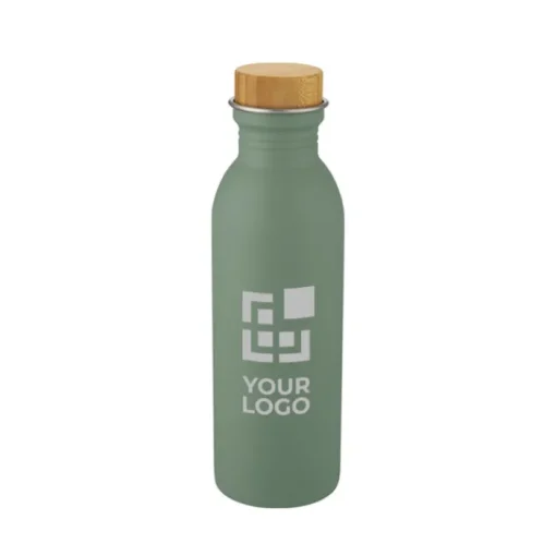 Gift Campaign Elegante bottiglia in acciaio inox con tappo in bambù 650ml Glorious> Borracce Di Metallo