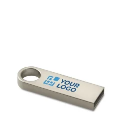 Gift Campaign Elegante e compatta USB in alluminio per portachiavi Compacto Round><noscript><img width=