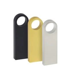 Gift Campaign Elegante e compatta USB in alluminio per portachiavi Compacto Round><noscript><img width=