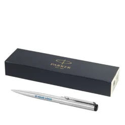 Gift Campaign Elegante penna a sfera personalizzata inchiostro blu Parker Vector Inox></noscript> Penne In Metallo