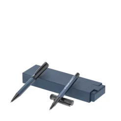 Gift Campaign Elegante set con penna twist e roller con cappuccio con inchiostro blu></noscript> Penne In Metallo