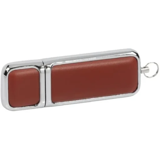Gift Campaign Elegante USB promozionale con dettagli in pelle Classic> Chiavette Usb Di Metallo