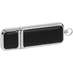 Gift Campaign Elegante USB promozionale con dettagli in pelle Classic> Chiavette Usb Di Metallo
