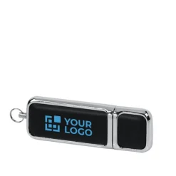 Gift Campaign Elegante USB promozionale con dettagli in pelle Classic></noscript> Chiavette Usb Di Metallo