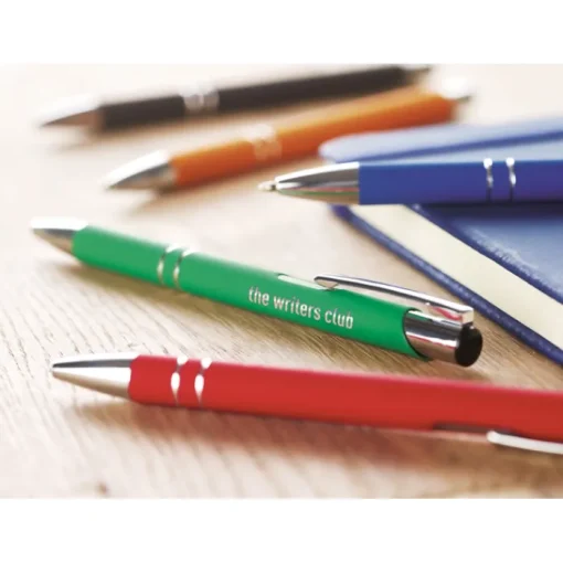 Gift Campaign Eleganti penne incise con finitura satinata inchiostro blu Aster Matt> Penne In Metallo