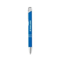 Gift Campaign Eleganti penne incise con finitura satinata inchiostro blu Aster Matt></noscript> Penne In Metallo