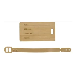 Gift Campaign Etichetta per bagaglio in bambù con cinturino in plastica></noscript> Accessori Da Viaggio