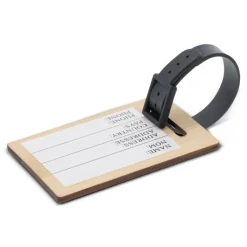 Gift Campaign Etichetta per valigie in bambù con gancio regolabile nero in PVC></noscript> Accessori Da Viaggio