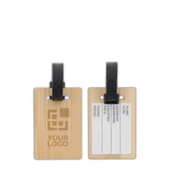 Gift Campaign Etichetta per valigie in bambù con gancio regolabile nero in PVC></noscript> Accessori Da Viaggio
