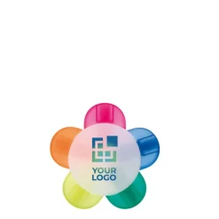 Gift Campaign Evidenziatore a forma di fiore con 5 colori differenti></noscript> Evidenziatori