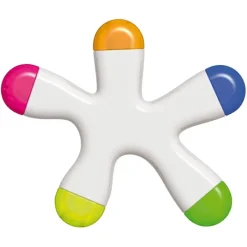 Gift Campaign Evidenziatore a forma di stella irregolare con 5 colori differenti> Evidenziatori