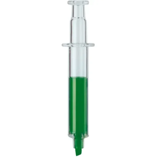 Gift Campaign Evidenziatore a forma di siringa trasparente disponibile in 4 colori> Evidenziatori