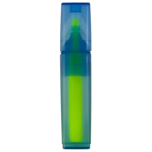 Gift Campaign Evidenziatore in rPET trasparente blu disponibile in giallo rosa e blu> Evidenziatori