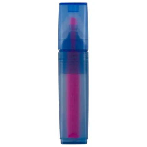 Gift Campaign Evidenziatore in rPET trasparente blu disponibile in giallo rosa e blu> Evidenziatori