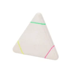 Gift Campaign Evidenziatore personalizzabile in fibra di grano con 3 colori diversi> Evidenziatori