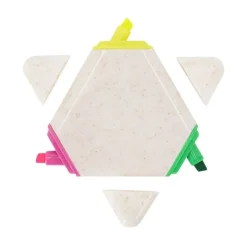 Gift Campaign Evidenziatore personalizzabile in fibra di grano con 3 colori diversi></noscript> Evidenziatori
