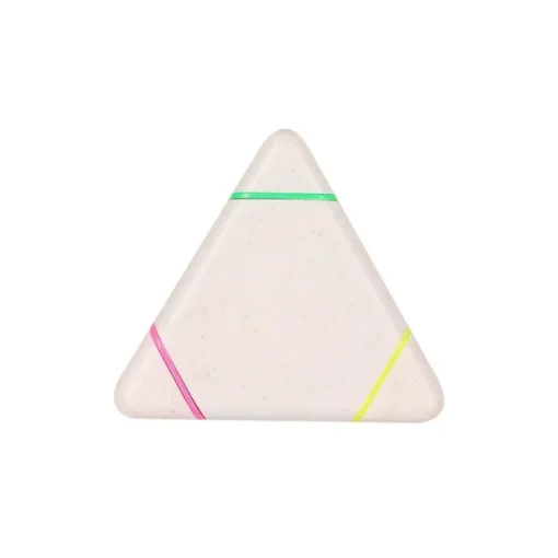 Gift Campaign Evidenziatore personalizzabile in fibra di grano con 3 colori diversi> Evidenziatori