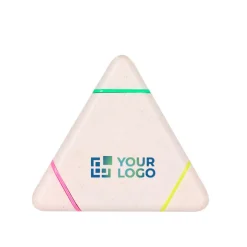 Gift Campaign Evidenziatore personalizzabile in fibra di grano con 3 colori diversi></noscript> Evidenziatori