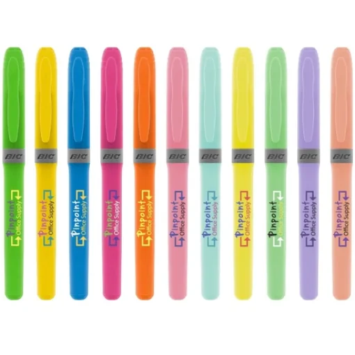Gift Campaign Evidenziatore personalizzato BIC® in gomma 5 colori Brite Liner® Grip> Gadget Per La Scuola|Evidenziatori