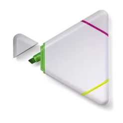 Gift Campaign Evidenziatore pubblicitario triangolare 3 colorazioni Triangle Line> Evidenziatori