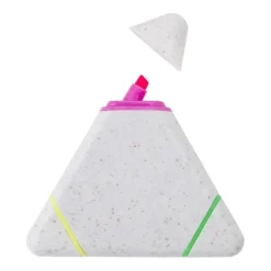 Gift Campaign Evidenziatore triangolare in paglia di grano con 3 colori diversi></noscript> Evidenziatori