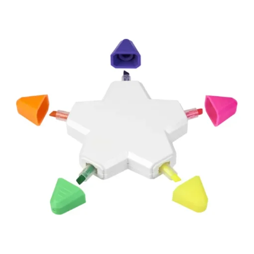 Gift Campaign Evidenziatori pubblicitari a forma di stella 5 colorazioni Star> Evidenziatori