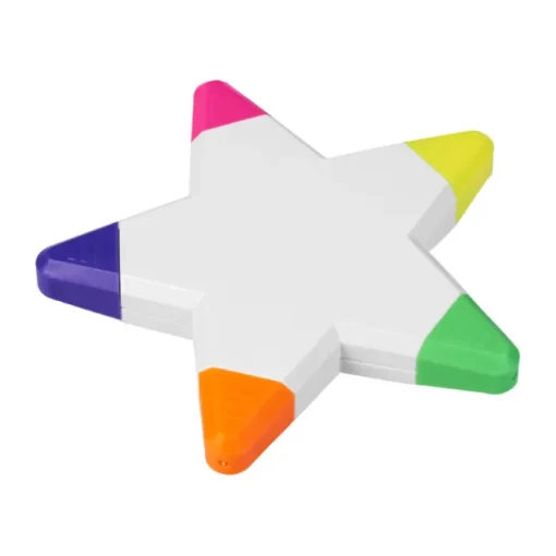 Gift Campaign Evidenziatori pubblicitari a forma di stella 5 colorazioni Star> Evidenziatori