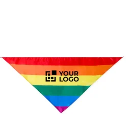 Gift Campaign Fazzoletto in poliestere con trama arcobaleno con cuciture rinforzate></noscript> Sciarpe E Scaldacollo