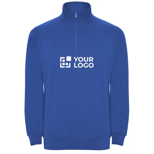 Gift Campaign Felpa con mezza zip in cotone e poliestere da 280 g/m2 Roly> Felpe Personalizzate