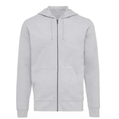 Gift Campaign Felpa con zip slim fit in cotone ecologico da 340 g/m2 Iqoniq><noscript><img width=