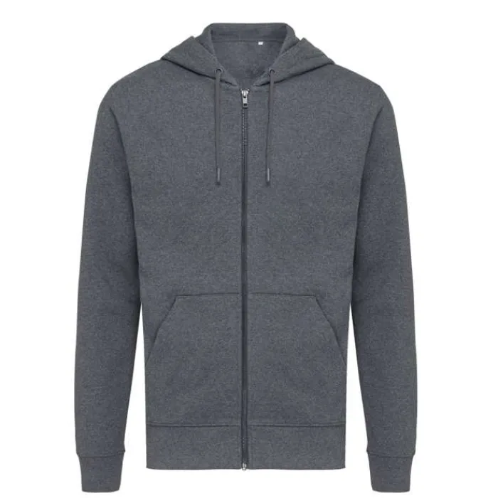 Gift Campaign Felpa con zip slim fit in cotone ecologico da 340 g/m2 Iqoniq> Felpe Personalizzate