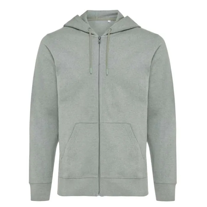 Gift Campaign Felpa con zip slim fit in cotone ecologico da 340 g/m2 Iqoniq> Felpe Personalizzate