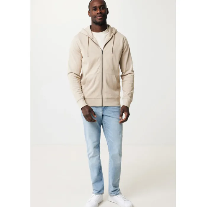 Gift Campaign Felpa con zip slim fit in cotone ecologico da 340 g/m2 Iqoniq> Felpe Personalizzate