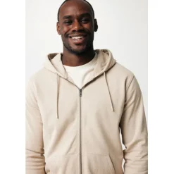 Gift Campaign Felpa con zip slim fit in cotone ecologico da 340 g/m2 Iqoniq><noscript><img width=