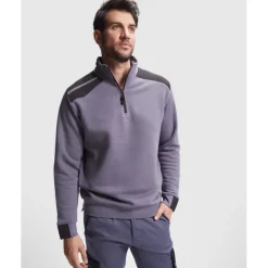 Gift Campaign Felpa lavoro con mezza zip in cotone e poliestere 280g/m2 Roly Maverick> Felpe Personalizzate