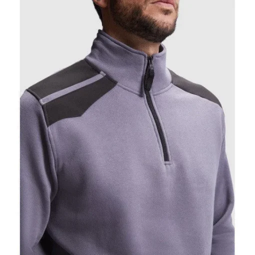 Gift Campaign Felpa lavoro con mezza zip in cotone e poliestere 280g/m2 Roly Maverick> Felpe Personalizzate