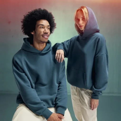 Gift Campaign Felpa oversize unisex ecologica con cappuccio da 350 g/m2 B&C> Felpe Personalizzate