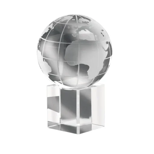 Gift Campaign Fermacarte con logo a forma di mondo cubo personalizzabile Globe> Gadget Per L'Ufficio