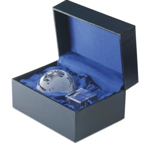 Gift Campaign Fermacarte con logo a forma di mondo cubo personalizzabile Globe> Gadget Per L'Ufficio