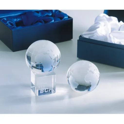 Gift Campaign Fermacarte con logo a forma di mondo cubo personalizzabile Globe> Gadget Per L'Ufficio